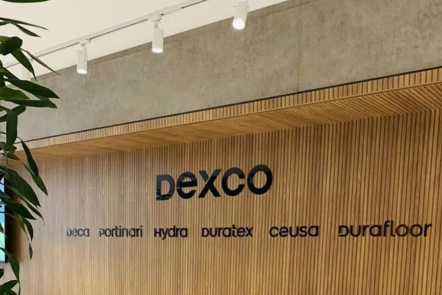 Hall de entrada da Dexco.