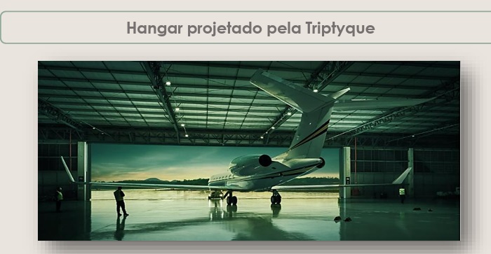 Hangar projetado.
