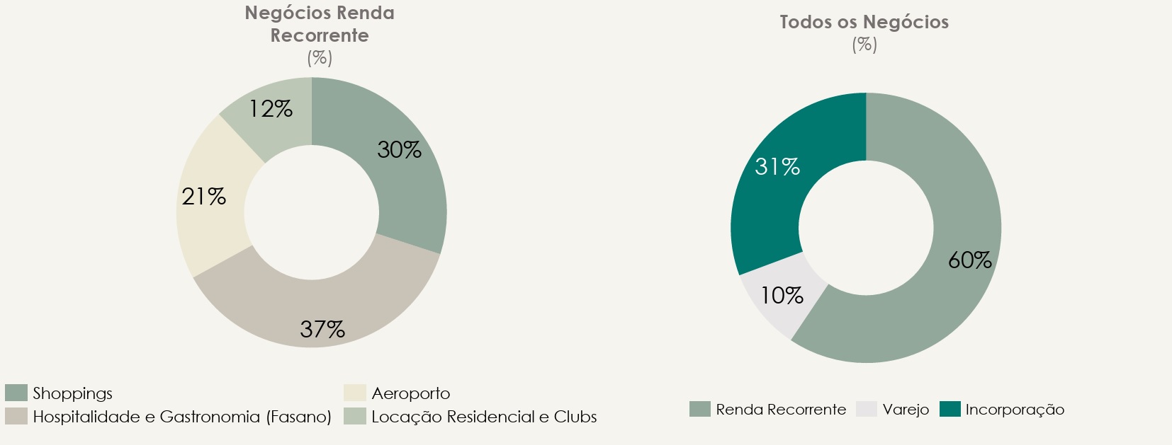 Divisão de Negócios Considerando a Receita Bruta.