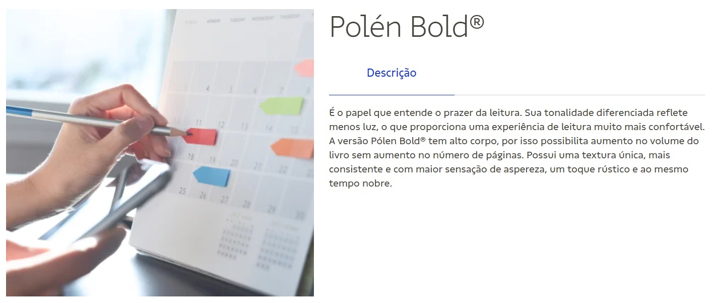 Exemplo do produto polen bold.