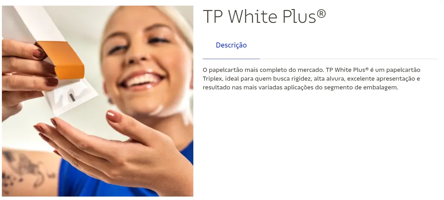Exemplo do produto tp white.